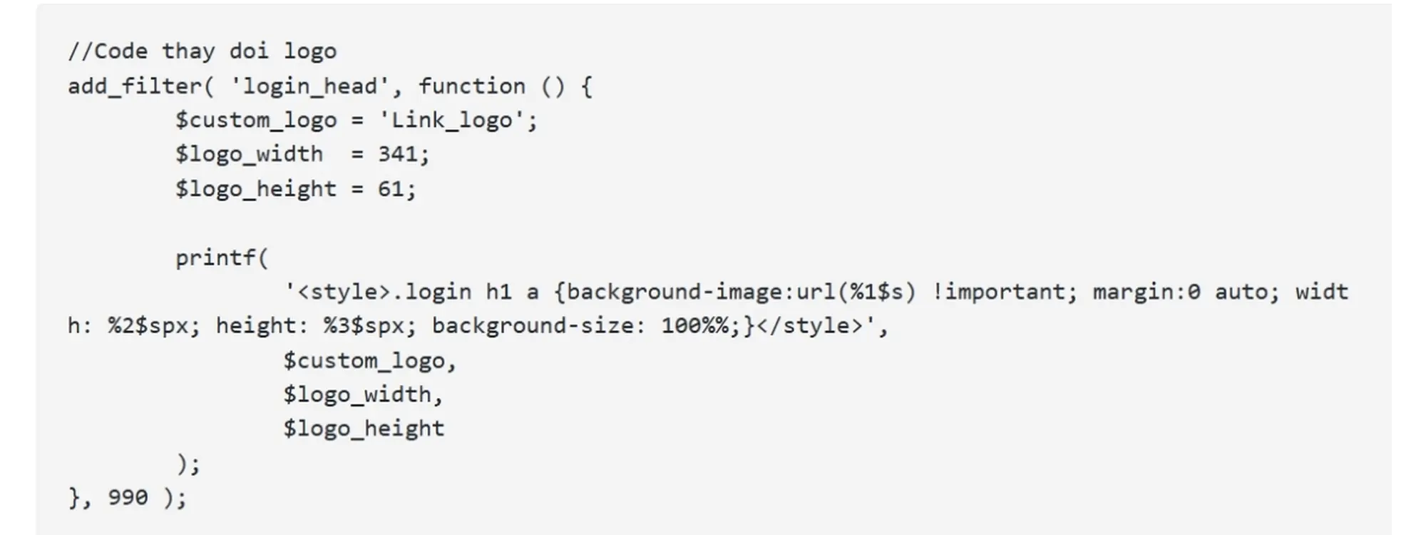 đoạn mã hóa vào tệp functions.php