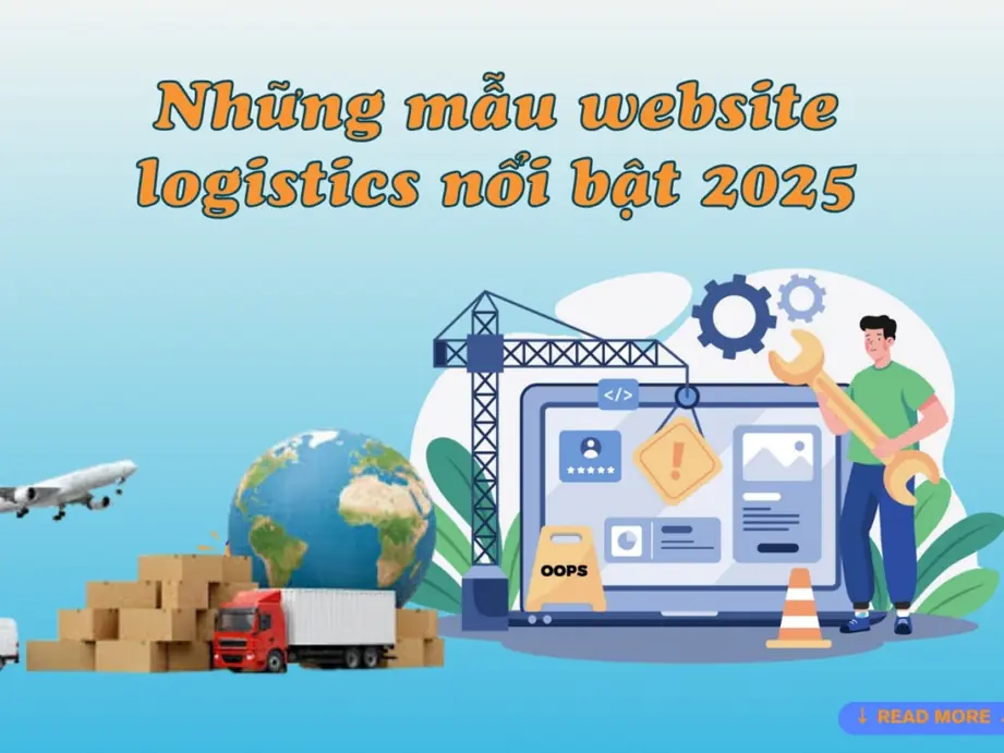 những mẫu website logistics nổi bật 2025