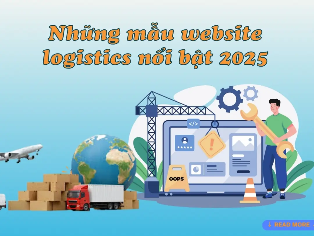 Những mẫu website logistics nổi bật 2025