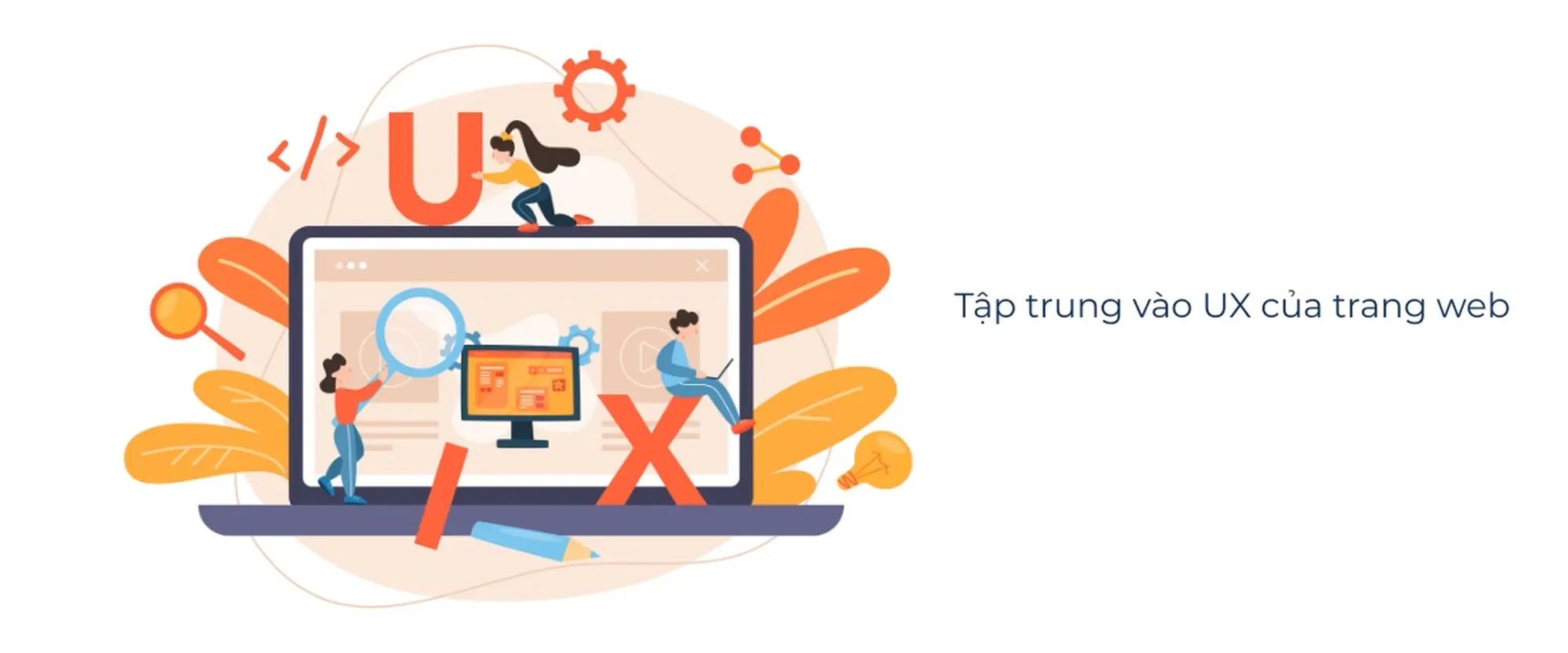 tập trung vào ux của trang web
