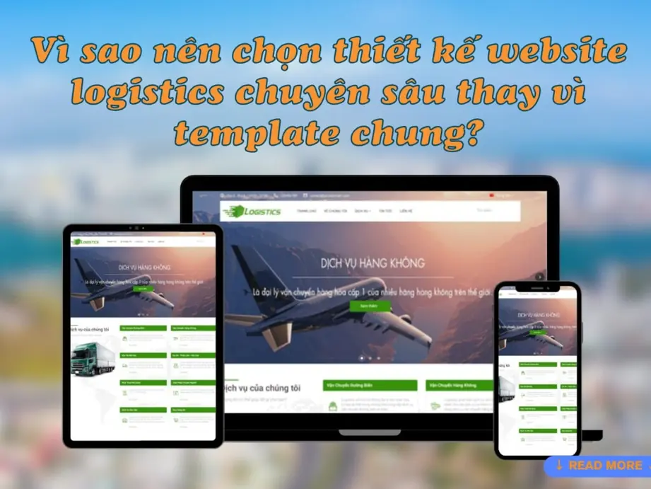 vì sao nên chọn thiết kế website logistics chuyên sâu thay vì template chung?