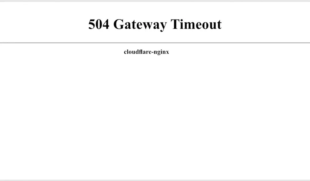 dấu hiệu nhận biết lỗi 504 trên website
