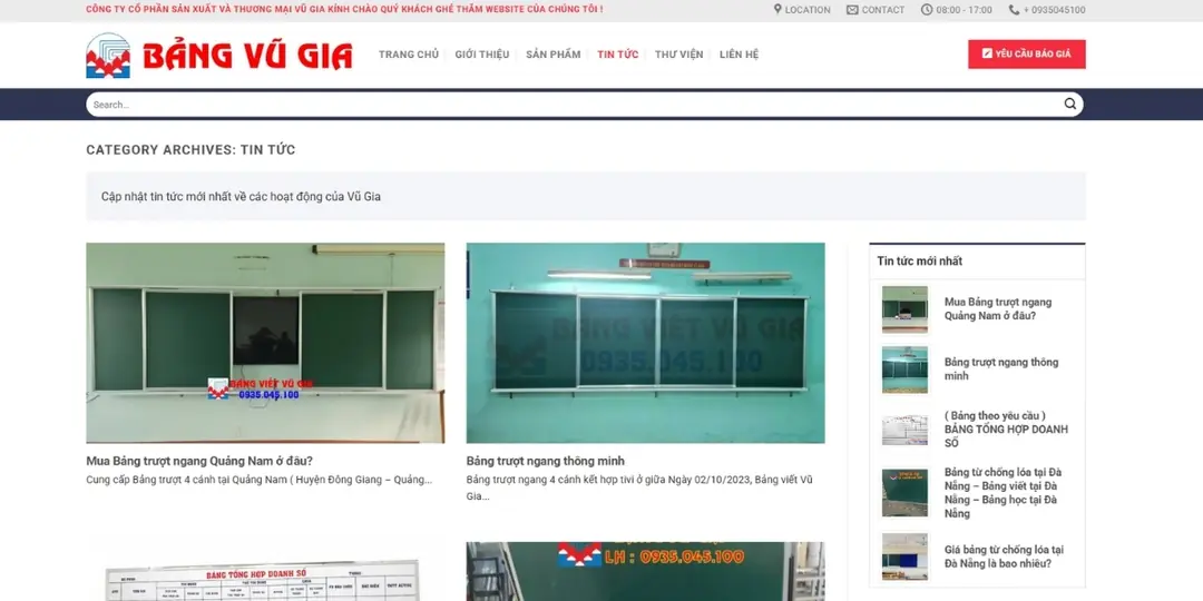 bảng vũ gia – nền tảng chất lượng từ sản phẩm đến dịch vụ