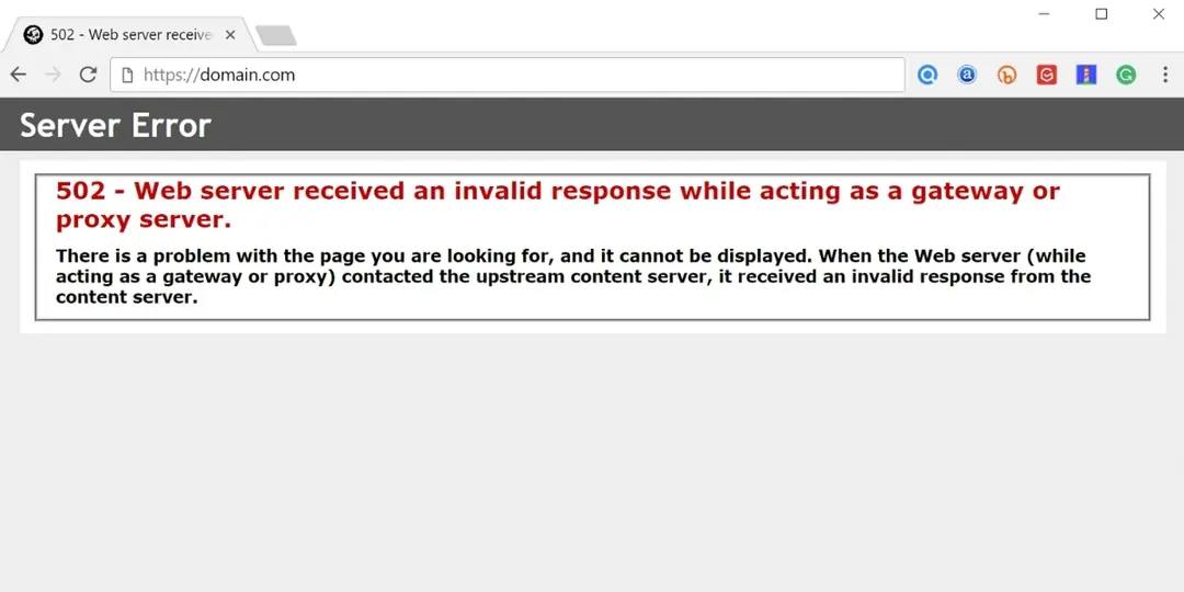 dấu hiệu nhận biết website đang gặp lỗi 502