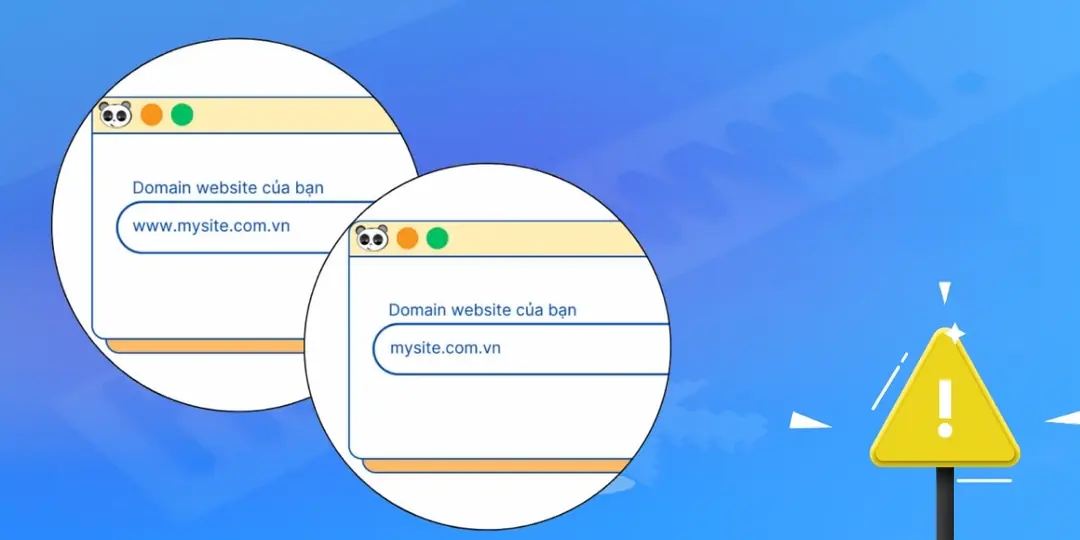 lưu ý khi chuyển đổi giữa www và non-www