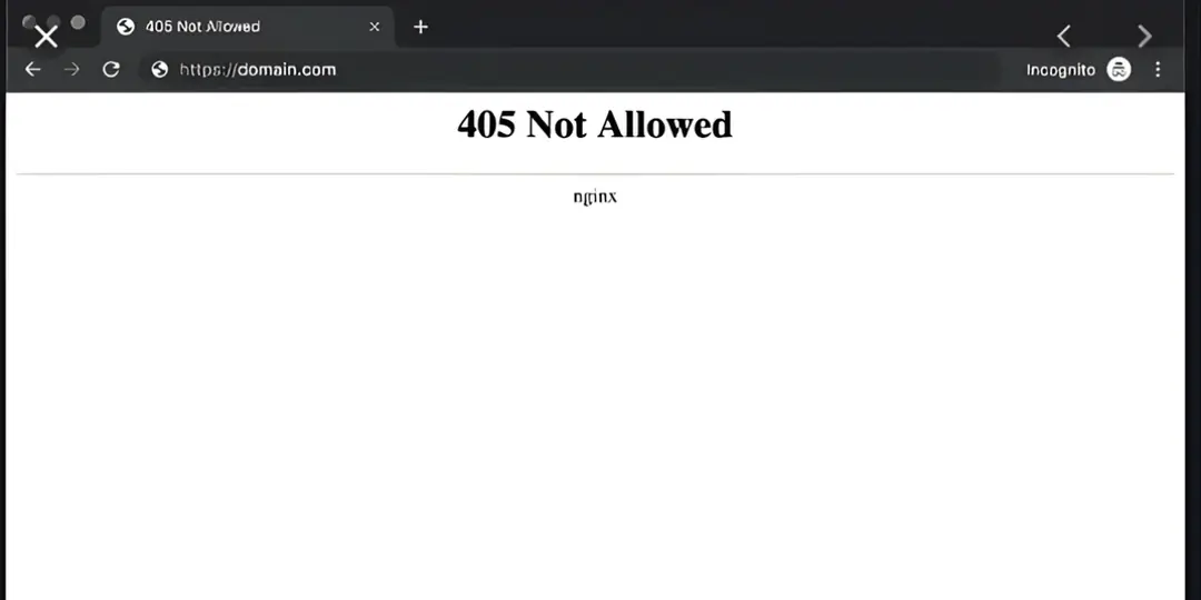 nguyên nhân phổ biến gây ra lỗi 405 website