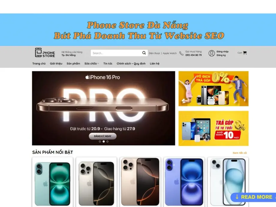 phone store đà nẵng – bứt phá doanh thu từ website seo