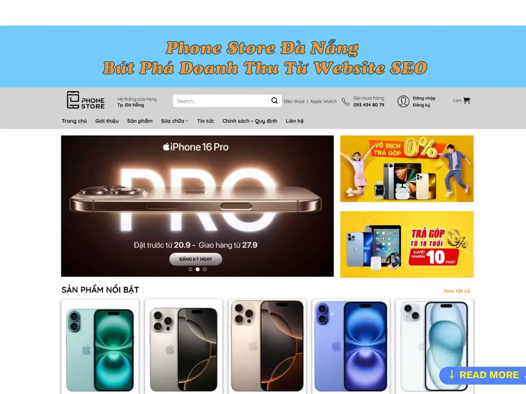 Phone Store Đà Nẵng – Bứt Phá Doanh Thu Từ Website SEO