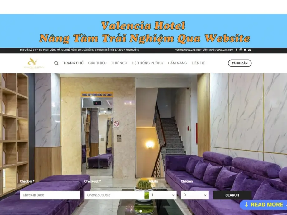 valencia hotel – nâng tầm trải nghiệm qua website