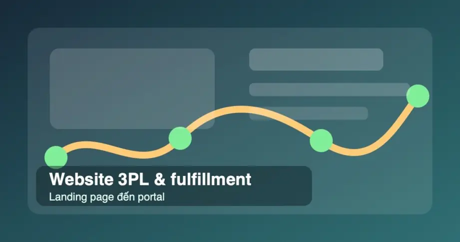 featured image website cho 3pl và fulfillment từ landing page đến tracking portal