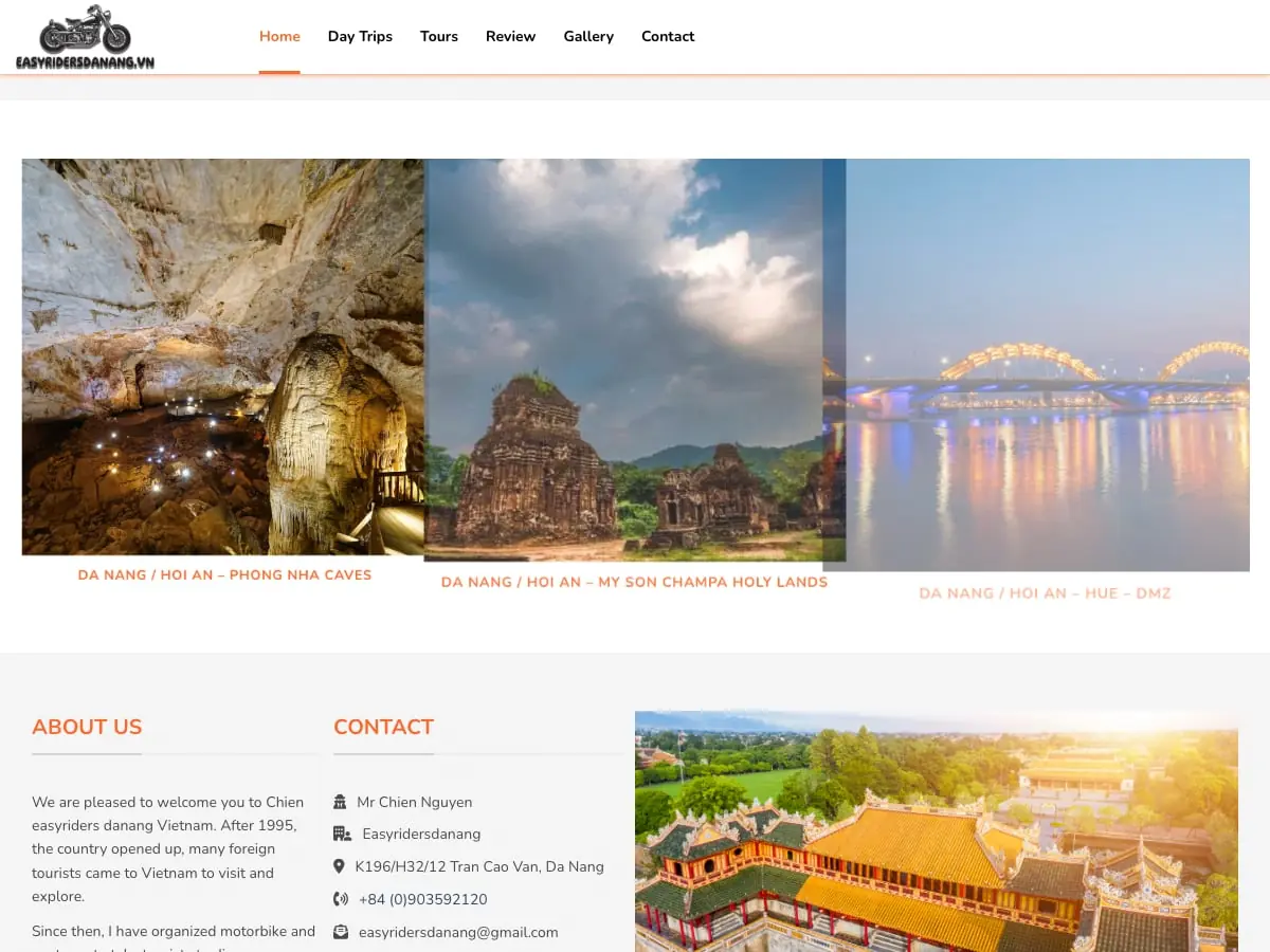 danh mục tour trên easyridersdanang.vn